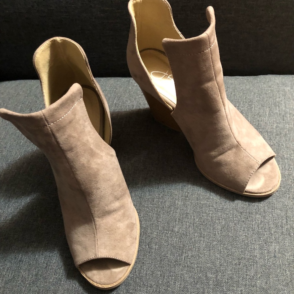 J Adams peep toes booties